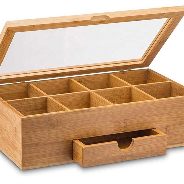 Bamboo Tea Box With Draw